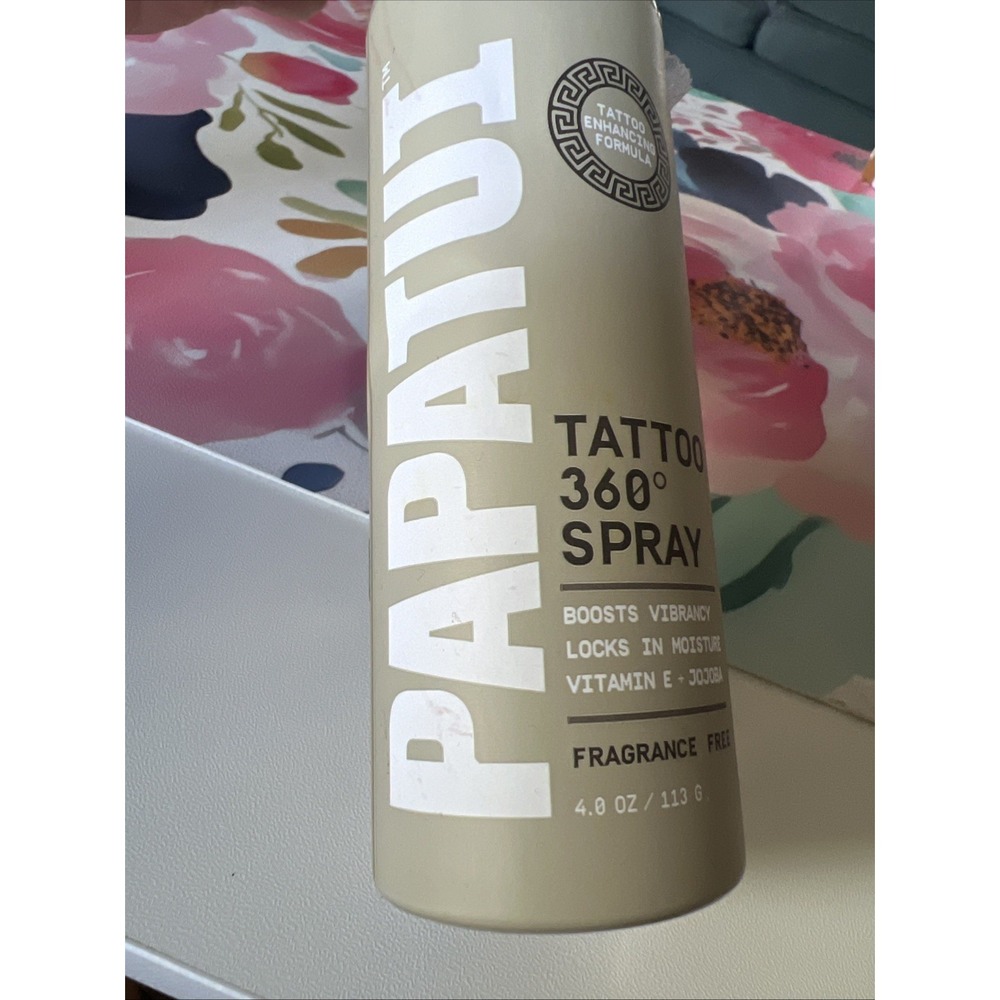 Papatui 360° Tattoo Spray 4oz Fragrance-Free Moisturizer Enhances Vibrancy New